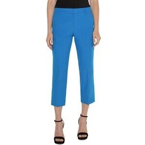 Liverpool Diva Blue Kelsey Crop Trouser Size 12/31 NWT